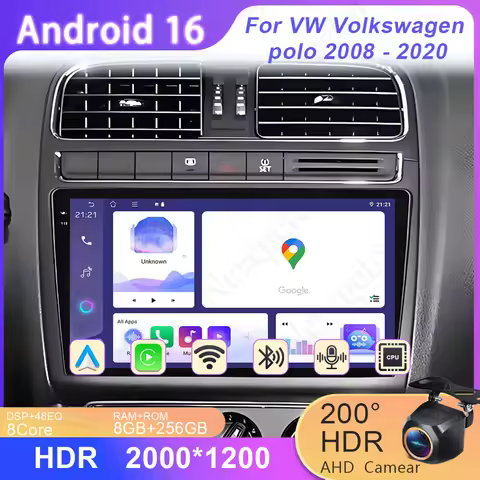 4G Wifi BT Car Dvd Auto Android For VW Volkswagen polo 2008 - 2020 Head Unit Multimedia Player High-