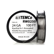 TEMCo Kanthal Wires 250ft (Make In USA) Temco Wires Kanthal Recoil DiY 24GA 26GA 28GA 30GA Ready Stock