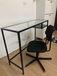 二手 IKEA 電腦桌加椅子 化妝桌