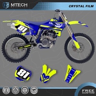 DSMTECH Team Graphics Background Decal Sticker Kits Custom For YAMAHA YZ250F YZ450F 2003 2004 2005 Y