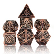 Metal Dice DND Skeleton Dice Set TRPG Polyhedral Dice Cthulhu Game Prop