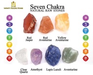 Raw crystal 7 chakra set/chakra set/chakra stones/chakra crystals/Natural healing crystals stones/se