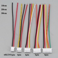 5pcs 10cm 20cm 30cm ST XH2.54 2.54mm 2 3 4 5 6 PIN male Wire cable Connector  plug Socket for led st