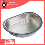 Stainless Steel Kitchen Sink Colander Utensil Drain Basket Strainer Sink Washing Basket for Kitchen