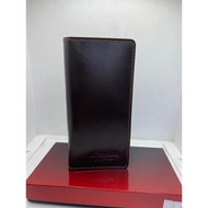 Dompet pria panjang lipat dua kulit kartu dan uang augustine