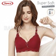 KATUN Sorex Bra 17233 Foam No Wire Hook 3 Cup C Large Cotton Cool Original 1 2 3 Pcs Size 36/80 38/8