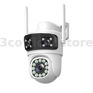 Guudgo Triple Lens Wireless Camera 2MP+2MP+2MP HD Outdoor Waterproof Surveillance Home Camera Mobile
