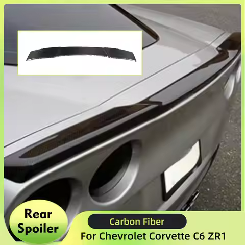 For Chevrolet Corvette C6 ZR1 2005-2013 Carbon Fiber Car Rear Spoiler Car Rear Trunk Lid Boot Wing L