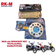 RKM 415 WAVE DASH FUTURE SPROCKET SET ORING CHAIN