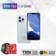 TIMI T22 (6+128GB) โทรศัพท์มือถือ Android 11 จอใหญ 6.8 นิ้ว(เล่นได้2หน้าจอ) แบตเตอรี่ 5500mAh กล้อง 13MP ประกันศูนย์ไทย 1 ปี