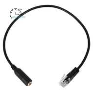 3.5mm Plug Jack to RJ9 for  Headset to for  Office Phone Adapter Cable