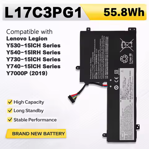 PowerHub L17L3PG1 55.8Wh Battery For Lenovo Legion Y530-15ICH Y540-15IRH Y545 Y730-15ICH Y740 Y7000 