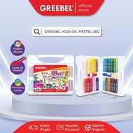 GREEBEL Crayon 36 colors / Greebel Oil Pastel 36 Colors