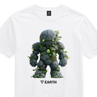 HYPETENTIC White T-shirt - Earth Golem Element
