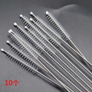 10pcs Nylon Straw Cleaners Cleaning Brush Drinking Pipe Cleaners Stainless Steel Glass