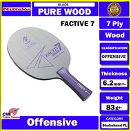 Nittaku Factive 7 All Wood Blade Table Tennis Paddle Bat Wooden Blade Nittaku Blade
