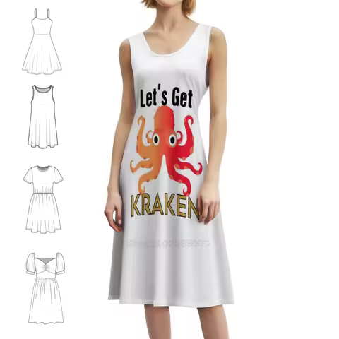 Lets Get Kraken Boho Chic Dress Elegant Fashion Beach Wedding Party Gown Lets Get Kraken Kraken Octo