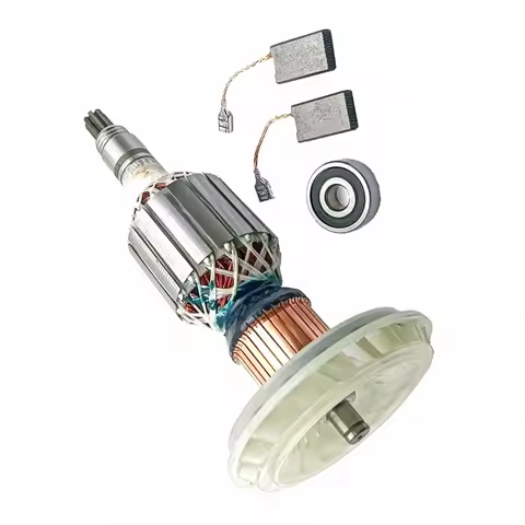 Armature Rotor Anchor With Carbon Brushes Bearings For GSH11E For GBH10DE 11223EVS Angle Grinde AC22