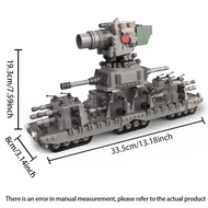 MOC kv44 military tank building blocks model set heavy AV7 war weapons tank model Boys classic toys 