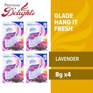 New Glade Hang It Fresh (Lavender) 8g Bundle of 4