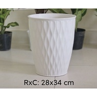 Round Mesh Plastic Plant Pot Width 38Cm Height 48Cm