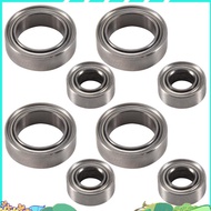 8Pcs Ball Bearings 4X8X3mm 8X12X3.5mm for   E18  1/18 RC Car Spare Parts A949 A959 A969 A979 A959-B 