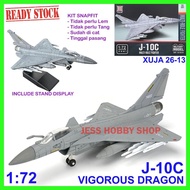 Model Kit XUJA 1/72 J-10C Vigorous Dragon Aircraft J-10 J10 and others Snapfit Military Block