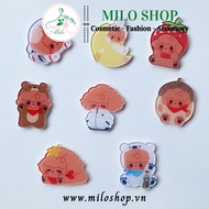 Big size Poodle Backpack Pin