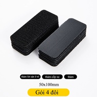 Miếng dán cố định hai mặt màu đen MYT Băng nhám dính Miếng dán vải hai mặt Băng gai dính khóa nhám g