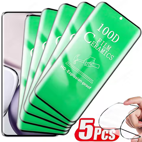 5PCS HD Ceramic Film For Honor Magic 7 Lite 6 5 Pro X9B X9A Screen Protector For Honor 200 90 Lite X