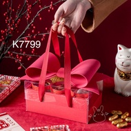 MERAH 5pcs Sincia Box K7799| Chinese New Year box| Red Ribbon 3D Premium Box| K77