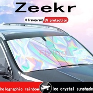 Zeekr X  7X sun visor Colorful laser sunshade umbrella curtain Car Front Window Sunshade Cover heat 