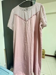 OB嚴選 二手❤️粉色洋裝 短袖 大尺碼 孕婦裝 3XL