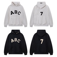 ❤❤ High-quality Flocked letters essentials hoodie casual oversize grey black hoodie for men and wome