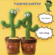 Dancing Cactus Plush Toy Talking Cactus Hot Dancing Cactus Musical Toy Photography Accessory Birthda