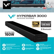 Vinnfier VF Hyperbar 3000 MAX 160W ALL-IN-ONE Home TV Soundbar Speaker Bluetooth USB Drive Aux-In Op