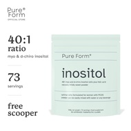 Pure Form® Inositol Powder | 40:1 Myo-Inositol + D-Chiro-Inositol w/ Folic Acid | PCOS Support