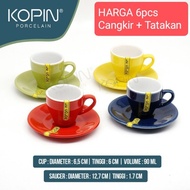 NEWEST Espresso CUP Set (6pcs) / ART PORCELAIN CUP / Espresso Shot CUP