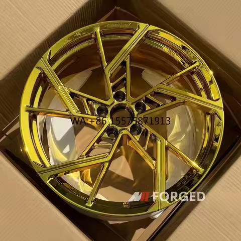 For Forged Gold Chrome Wheels for F82 G82 E90 M4 GTS 18 to 24 Inch Custom Alloys Competition Rims