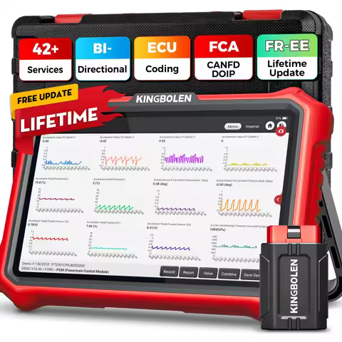 Lifetime Free Update KINGBOLEN K8 PRO Elite Bidirectionnal OBD2 Scanner ECU Coding CANFD FCA 40+ Ser