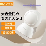 Loceng Pintu Tanpa Wayar Kegunaan Rumah Tanpa Plug-in Jarak Jauh Elektronik Loceng Panggilan Warga E