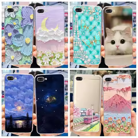 For Asus Zenfone 4 Max ZC520KL ZC554KL Case Popular Flower Space Soft Silicone Back Cover For Asus X