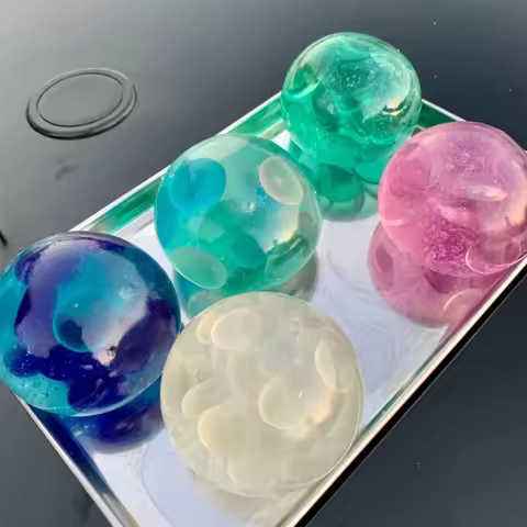 Chiboki Original Jade Handmade Squishy Ball! Jelly Texture Crunchy Squishy Ball
