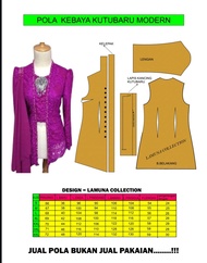 pola baju kebaya kutu baru