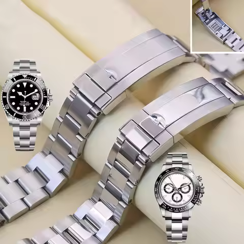 Oyster Bracelet 904L Stainless Steel Watch Band for Rolex SUBMARINER DAYTONA SUP GMT Men's Watch Bra