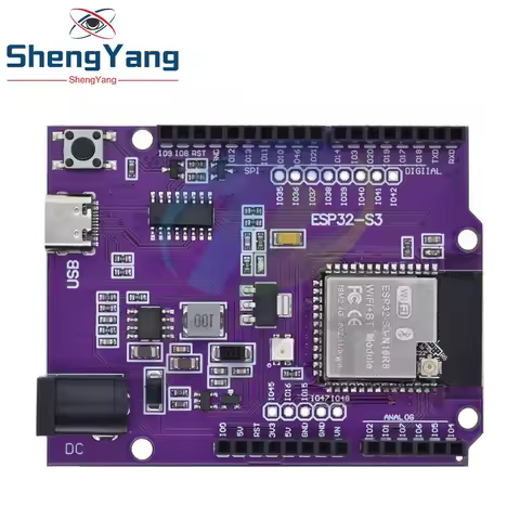 D1 UNO ESP32-S3 WiFi+Bluetooth 16MB Flash UNO D1 R3 Board Module CH340 N16R8 For ESP32 ESP32 Develop