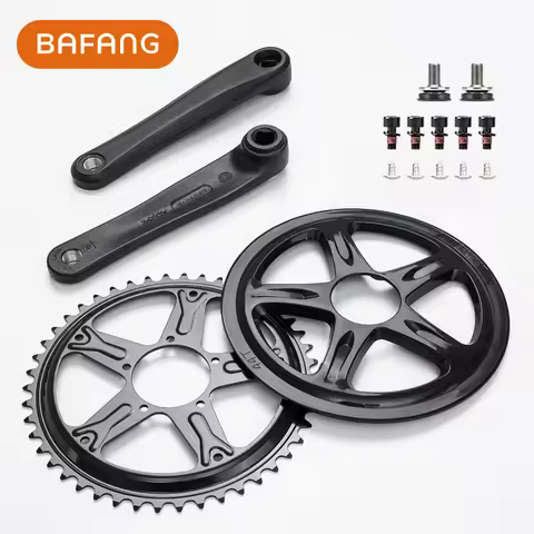 For Bafang BBS01/BBS02 Mid Motor Chain Wheel Chainring 44T 46T 48T 52T Crank Arms Electric Bicycle C