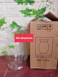 AQUARIUM DLX cumi TYPE A 1,2 liter (PACKING AMAN) GARANSI PECAH=UANG KEMBALI