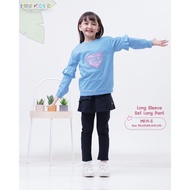 Minekids Kids T-Shirt Set Girls' Long Sleeve Set Long Pant 3 4 5 6 7 8 9 10 11 12 Years