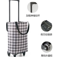 Grocery Shopping Cart Trailer Folding Cart Wheel Shopping Bag Small Portable Shopping Bag Grocery Sh